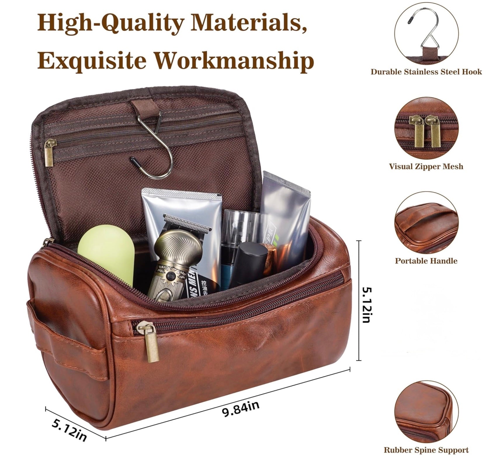 Bolso marrón para hombre